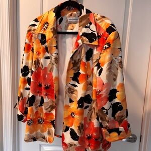 Alfred Dunner Women's Multicolor Patterned Top